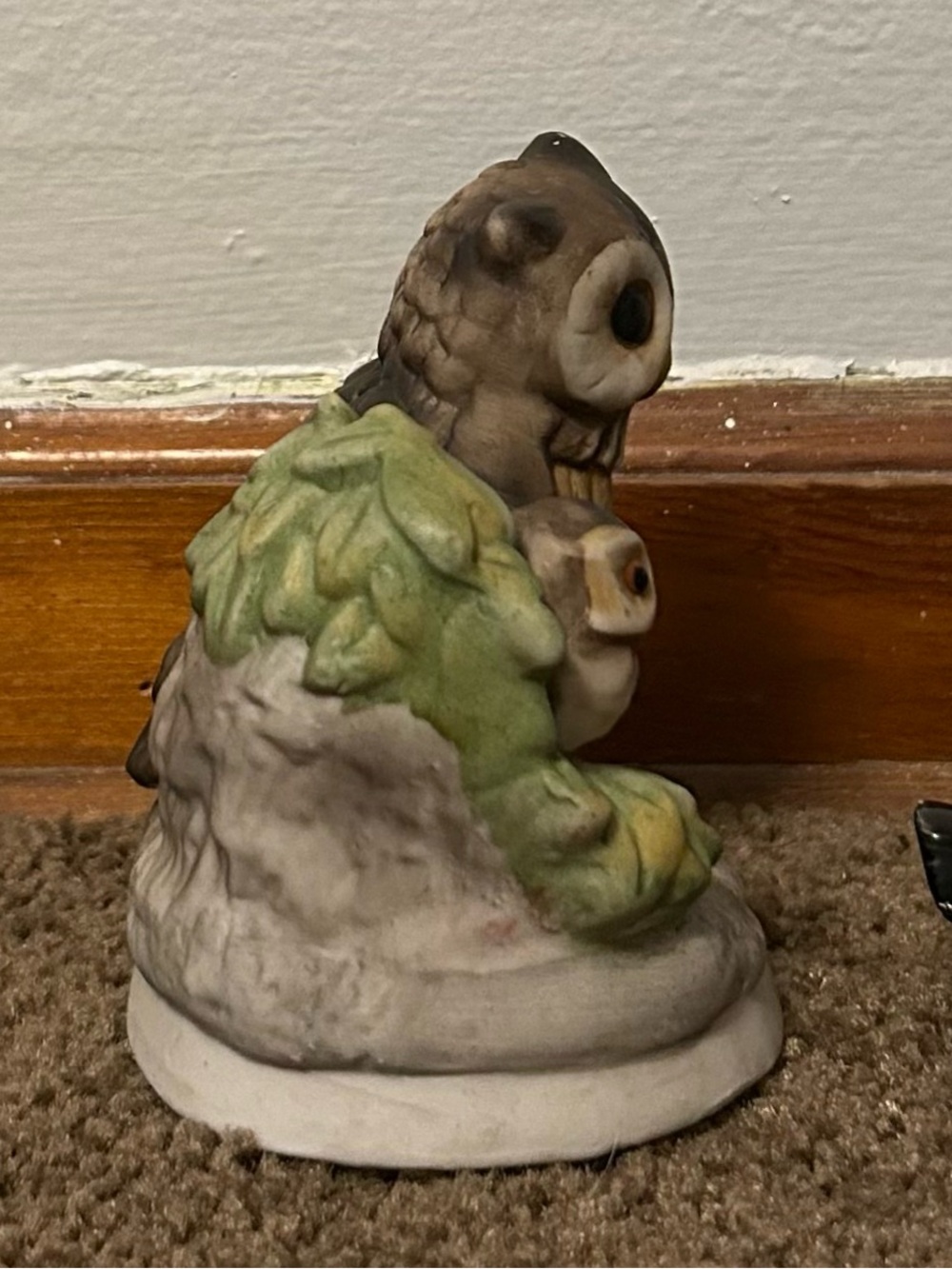 1970s Vintage Homco Porcelain Mother Owl & Owlets - Picture 4 of 6